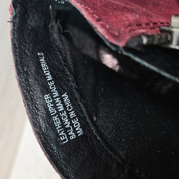 Born Women's Suede Ankle Boots Heels Moto Shoes Sz 10M - Picture 5 of 12